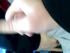Handjob on bus