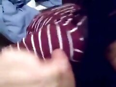 Asian girl sucks a big fat cock completely dry