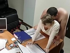 Hot Milf - Hot Blonde Secretary Fucked By Boss In Office