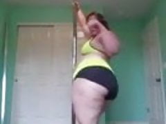 bbw pole dance