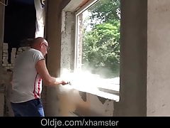 Tattoed old perv fuck 3 sweet but nasty teens
