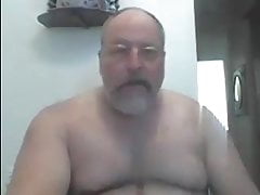 Hairy Naked Step Dad on Webcam