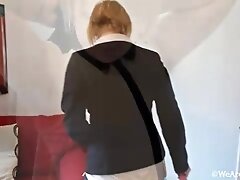 Hairy girl Danniella likes visiting friends - WeAreHairy