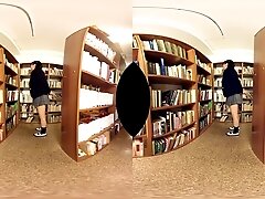 Spending Time With The Super Cute Librarian - Asian Schoolgirl Tease Panties Upskirt