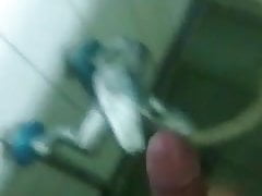 Asian bear shower wank