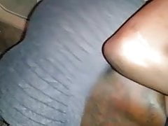 Ebony twerking in car 2