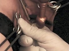 Peehole stimulation by finger and sounds