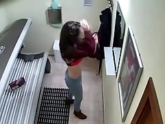 Masturbation in Solarium