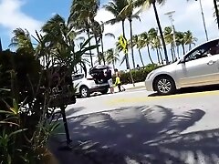 Candid hot big booty ebony in bikini