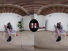 Luscious Miss Venere Shows You Her Fifteen-Inch Strap-On Dildo - Hot Redhead Domme In Latex Foot Fetish Vr