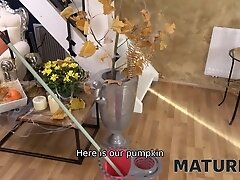 MATURE4K. Taste of her pumpkin pussy