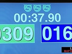 Defeated les wrestler MILF deepthroats strapon 4 being loser