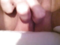 Deep in her cunt with her finger