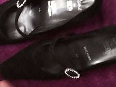 Playing with GFs hot black dress shoes