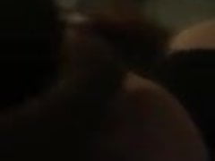 Mature brunette cuckold BBC blowjob