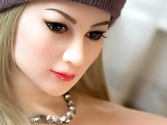 Deepthroat this Hot Sex Doll teen 18+ Blonde with Big Tits