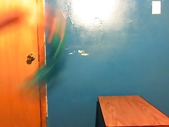 Thick Ebony playing with her pussy talking dirty