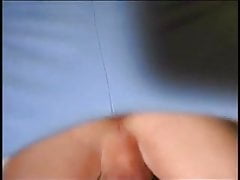 Two men double penetrate blond twink