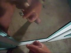 Geil gegen den Spiegel gespritzt