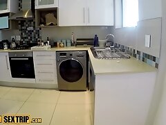 African Sex Trip - Big Tits Black Maid Gagging And Pounded By BWC