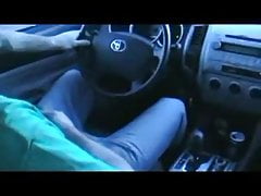 Double handjob in a car