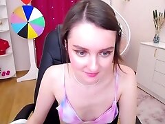 Petite skinny small tits teen 18+ babe teasing on web