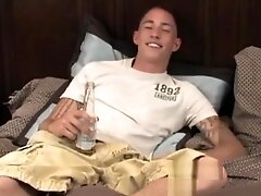 Tattooed dude masturbation