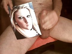 Tribute for cazzo93 - blonde slut gets facial