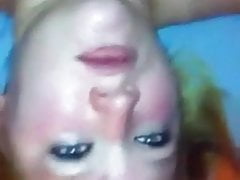 Blonde facial fun