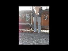 Outdoor in stockings