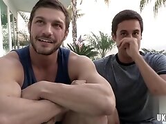 Tattoo gay anal sex with cumshot