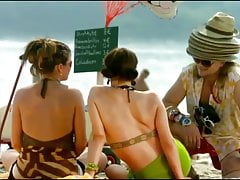 Anke Engelke am Strand