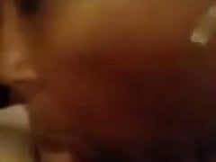 Tall black chic takes all in mouth