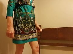 My sissy ass in wife's dress