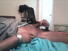 stroking big black cock