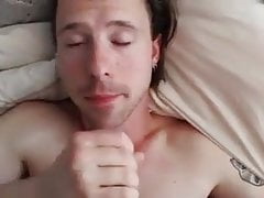 Guy sucking cock with facial