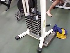 Blonde French Woman Fucks in the Gym