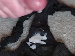 Hard Cock Cums in Dirty Panties