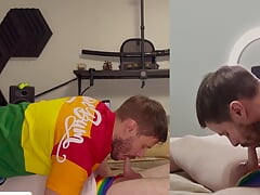 Homemade Sex From Young Gay Couple with Big Cock, Underwear and Breeding