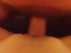Fucks Her, Blows His Load On Tummy Then Cleans Up