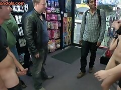 21yo public chick hard fucked in gangbang BDSM action