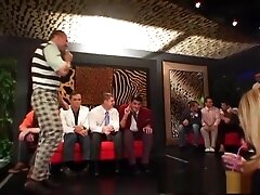 Horny pornstars Nataly D'Angelo, Christina Lee and Julie Silver in incredible striptease, big tits porn video