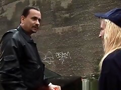 Blonde German Slut Fucked In The Nature