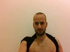 ITALIAN STRAIGHT MAN  OF ROME WEBCAM FACE ARMS AND BIGCOCK