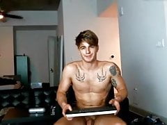 Handsome Guy With Huge Cock Cums On Cam 2