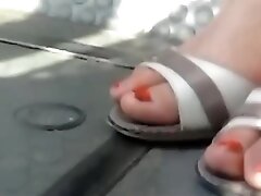 candid moldavian mature feet. in bus closeup 29.06.2017 HD