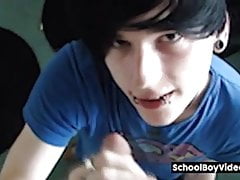 Naughty emo boys on webcam