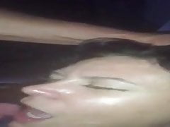 Huge tits blow job