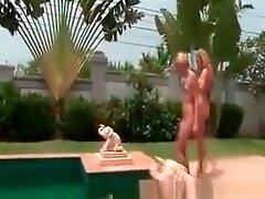 Hot Blonde Lesbian Outdoor Masturbation