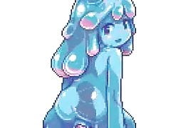 blue slime girl